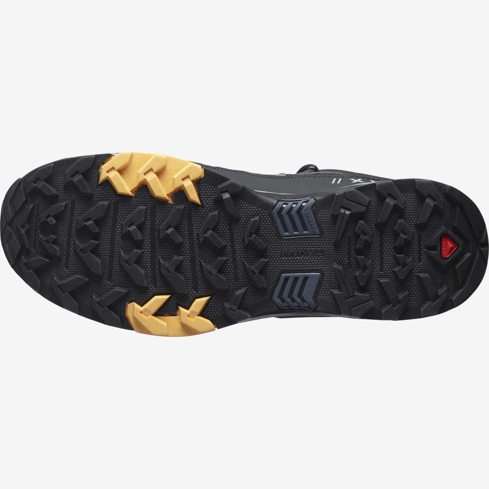 Black Apricot Salomon X Ultra 4 Mid Winter Thinsulate Climasalomon Waterproof Men's Walking Shoes | 329401LNS