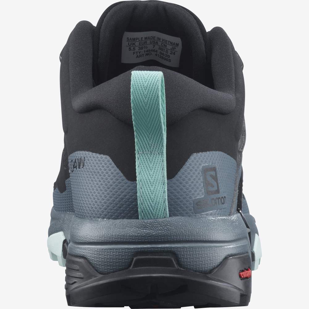 Black Blue Salomon X Ultra 4 Gore-Tex Women's Hiking Shoes | 715094CFO