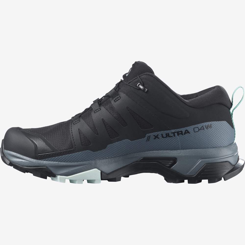 Black Blue Salomon X Ultra 4 Gore-Tex Women's Hiking Shoes | 715094CFO