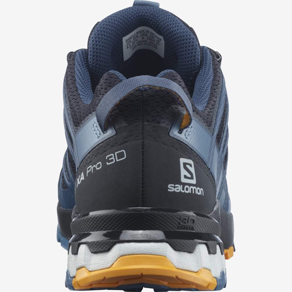 Black Blue Salomon Xa Pro 3d V8 Men's Hiking Shoes | 167904KPA