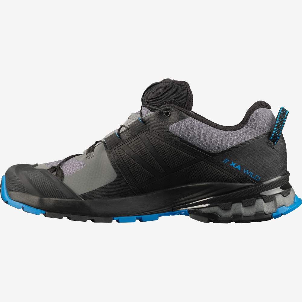 Black Blue Salomon Xa Wild Men's Hiking Shoes | 789354SNG