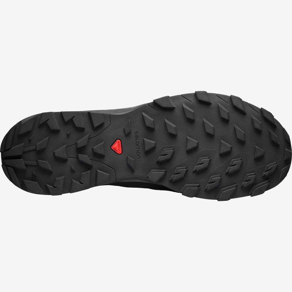 Black Brown Salomon Outline Mid Gore-Tex Men's Hiking Shoes | 901365LTP