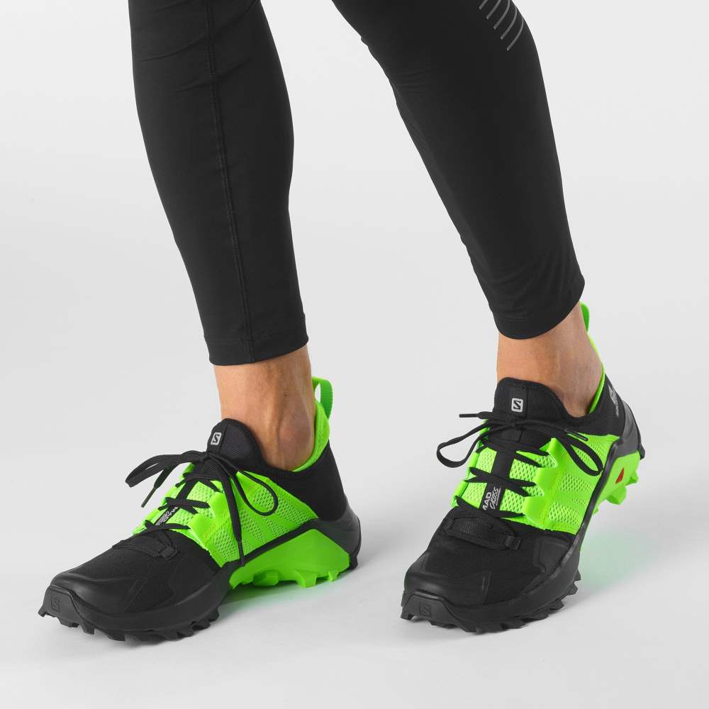 Black Green Salomon Madcross Men's Trail Running Shoes | 849751MUI