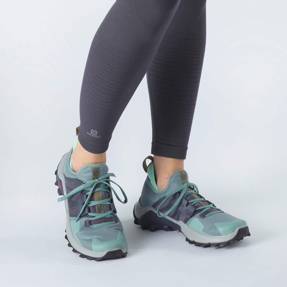 Black Green Salomon Madcross Women's Trail Running Shoes | 320971MFQ