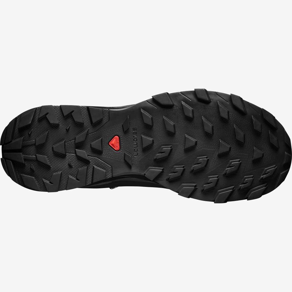 Black Green Salomon Outline Mid Gore-Tex Women's Hiking Shoes | 309478FHQ