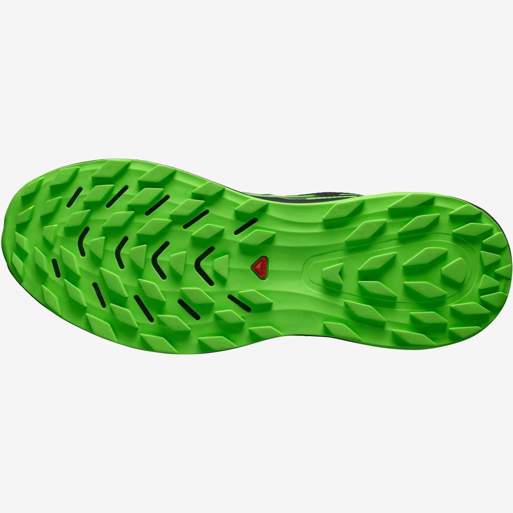 Black Green Salomon Ultra Glide Men's Trail Running Shoes | 016294XEC