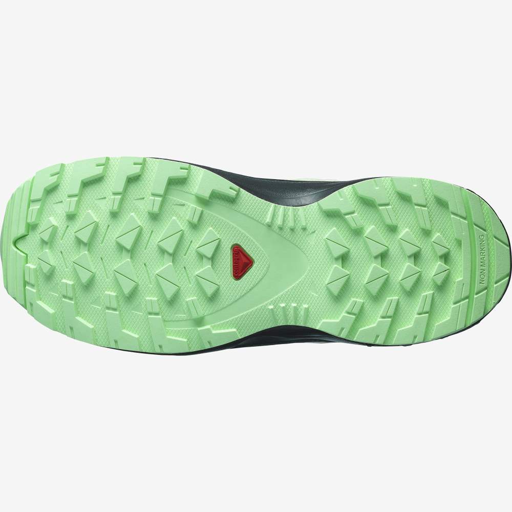 Black Green Salomon Xa Pro V8 Climasalomon Waterproof Kids' Hiking Shoes | 013462EDK