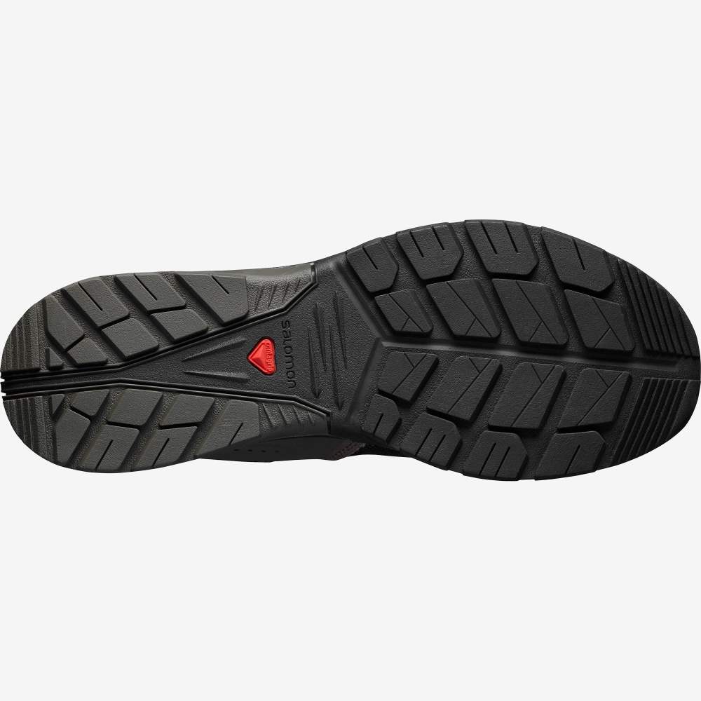 Black Grey Salomon Tech Amphib 4 Men's Water Shoes | 281097SDV