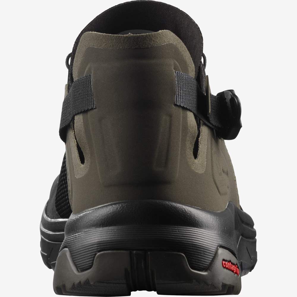 Black Grey Salomon Tech Amphib 4 Men's Water Shoes | 281097SDV