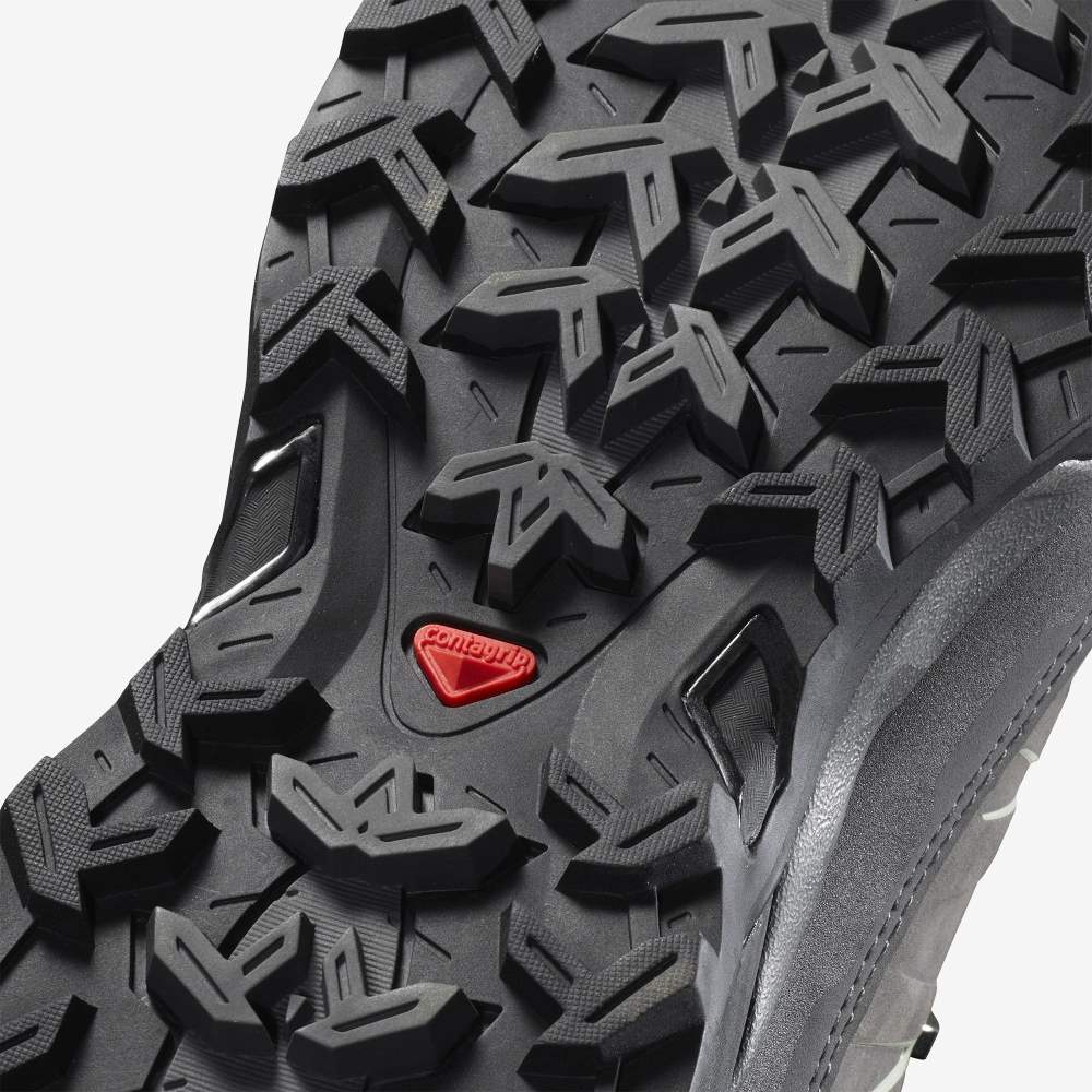 Black Grey Salomon X Ultra Trek Gore-Tex Women's Hiking Shoes | 183045INQ