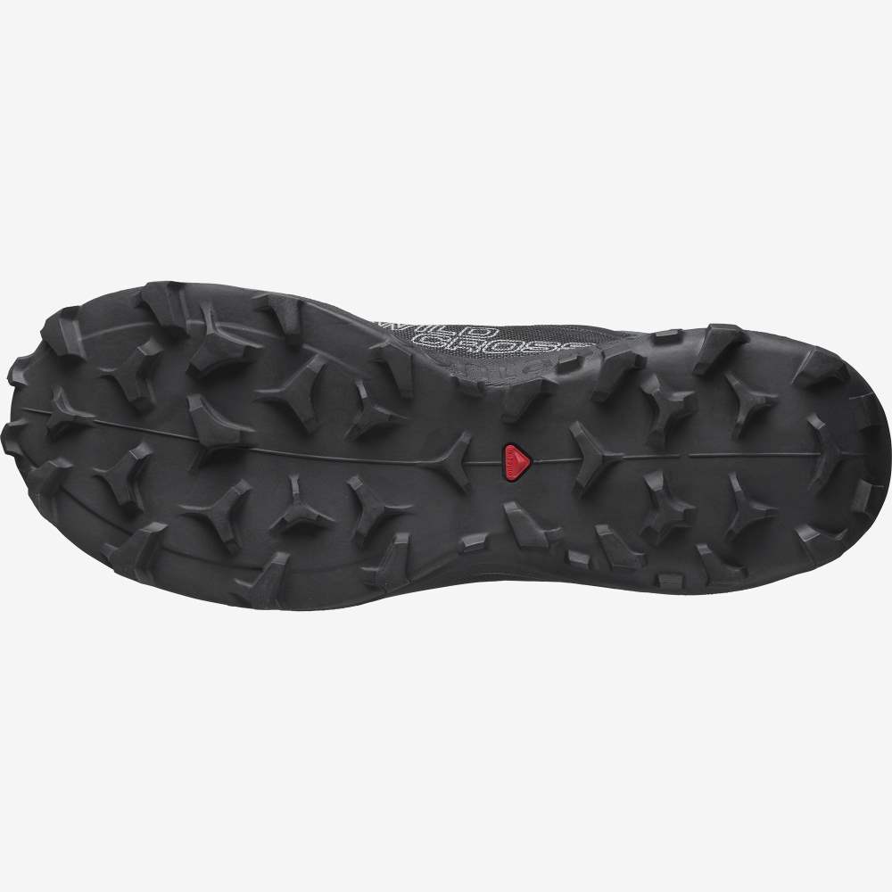 Black Navy Salomon Wildcross Men's Trail Running Shoes | 462987QVI