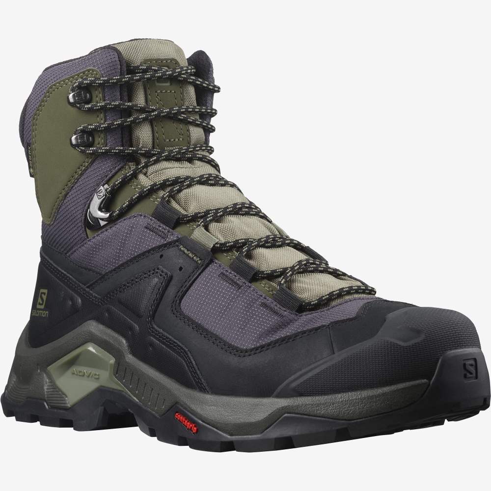 Black Olive Salomon Quest Element Gore-Tex Men's Hiking Shoes | 760241LHC
