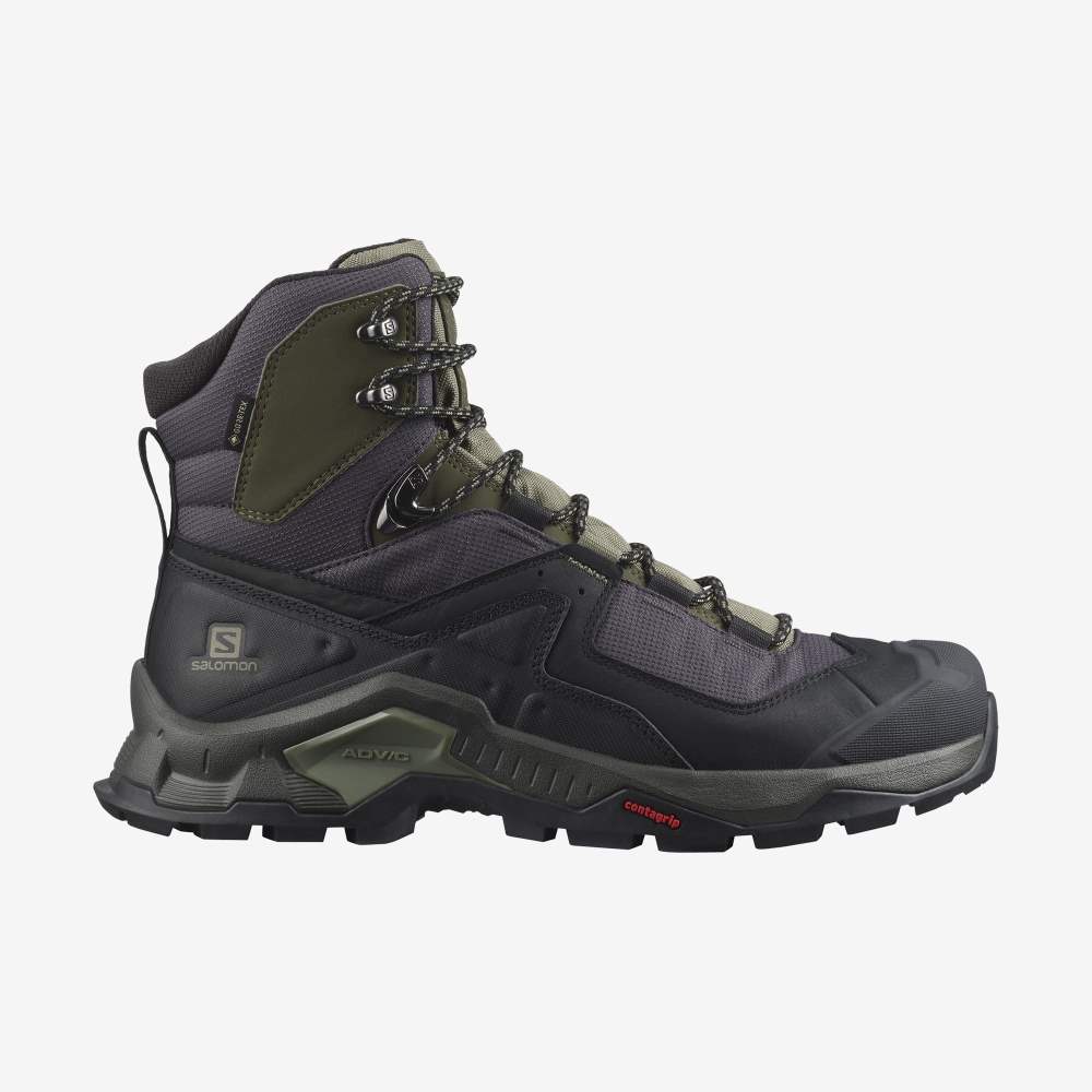 Black Olive Salomon Quest Element Gore-Tex Men\'s Hiking Shoes | 760241LHC