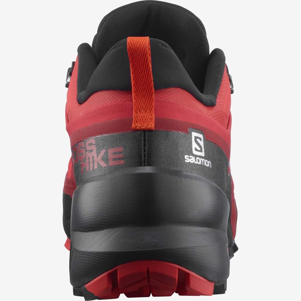 Black Orange Salomon Cross Hike Gore-Tex Men's Hiking Shoes | 965471XHL