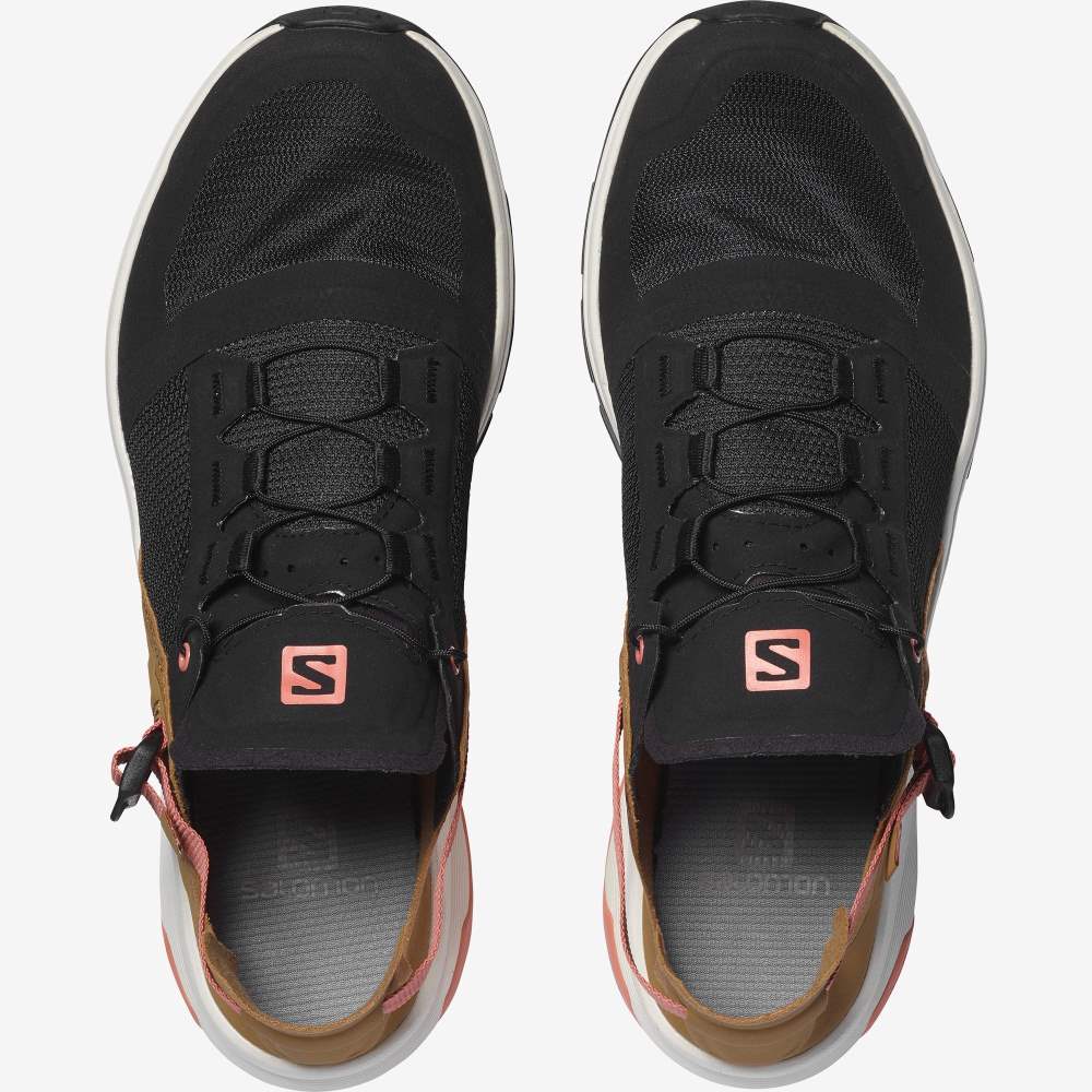 Black Orange Salomon Tech Amphib 4 Women's Water Shoes | 019847ERK