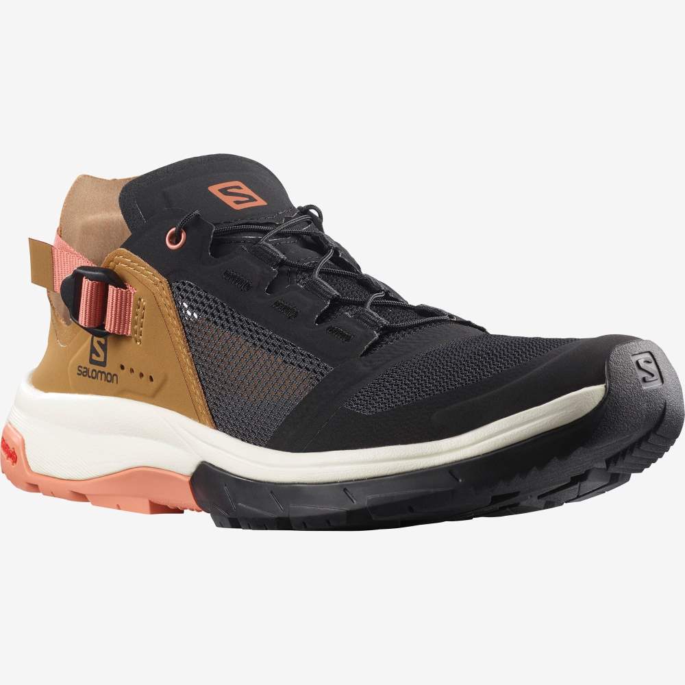 Black Orange Salomon Tech Amphib 4 Women's Water Shoes | 019847ERK