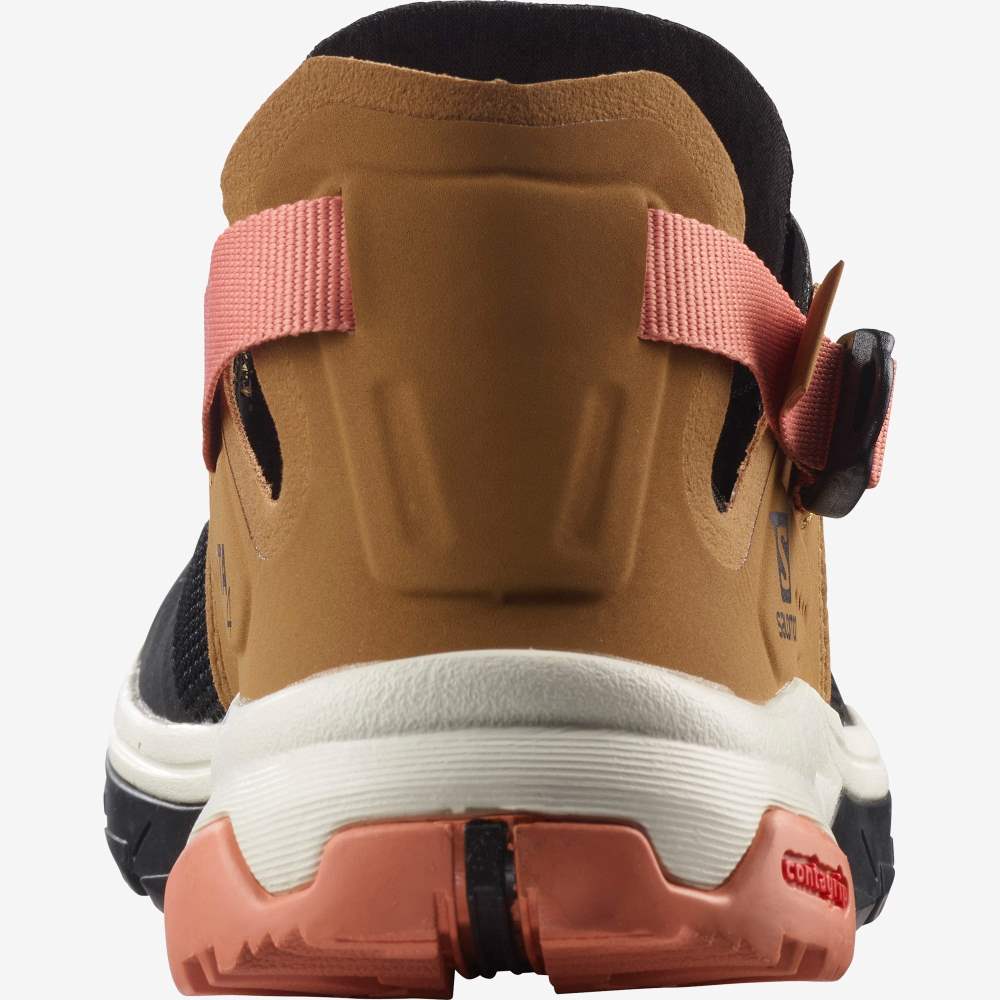 Black Orange Salomon Tech Amphib 4 Women's Water Shoes | 019847ERK