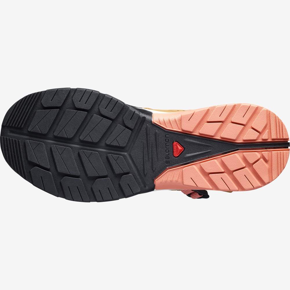 Black Orange Salomon Tech Amphib 4 Women's Water Shoes | 019847ERK