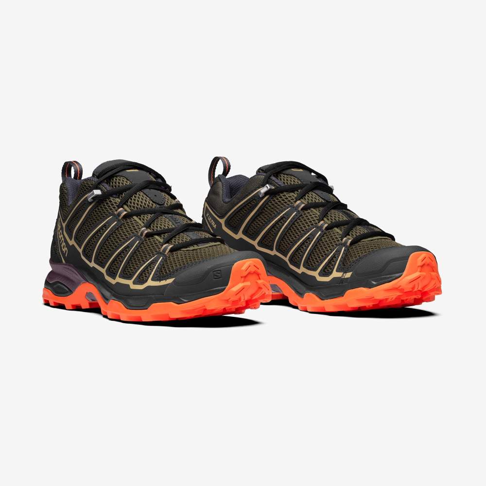 Black Orange Salomon X-Ultra Women's Sneakers | 376049IDH