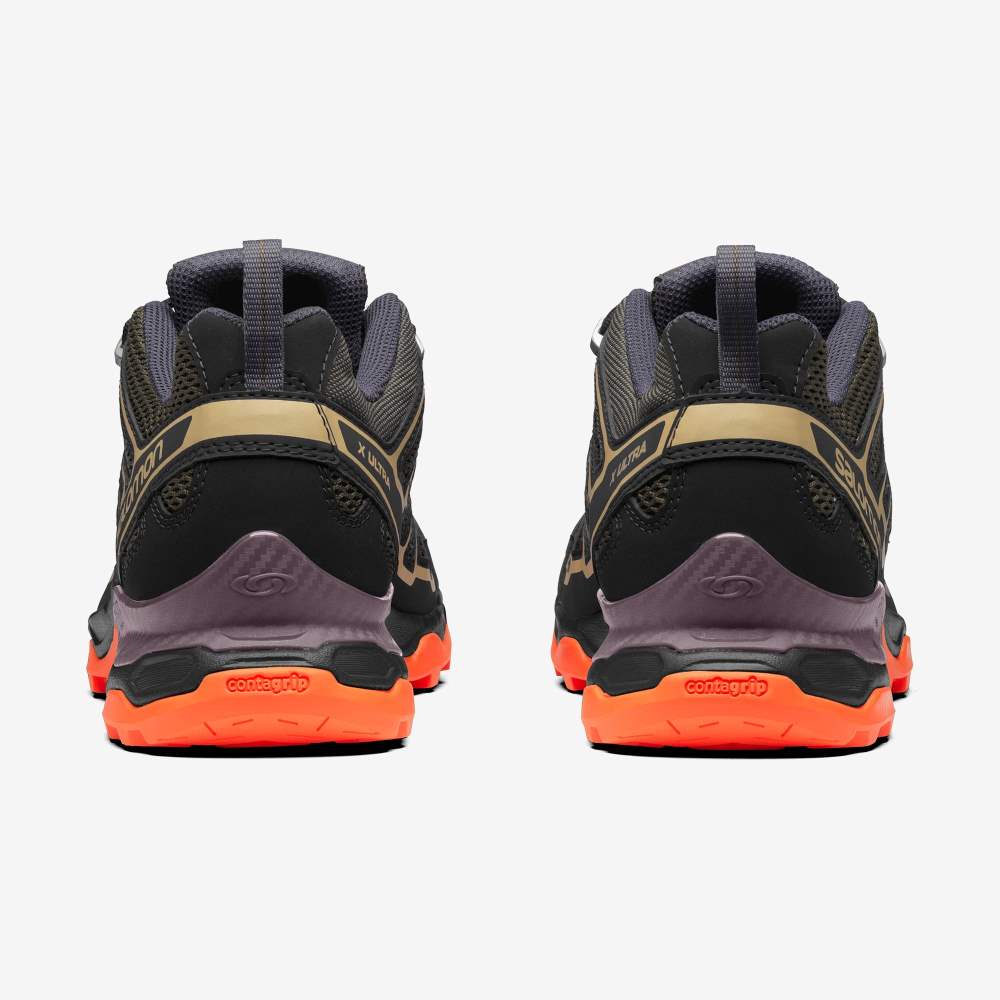 Black Orange Salomon X-Ultra Women's Sneakers | 376049IDH