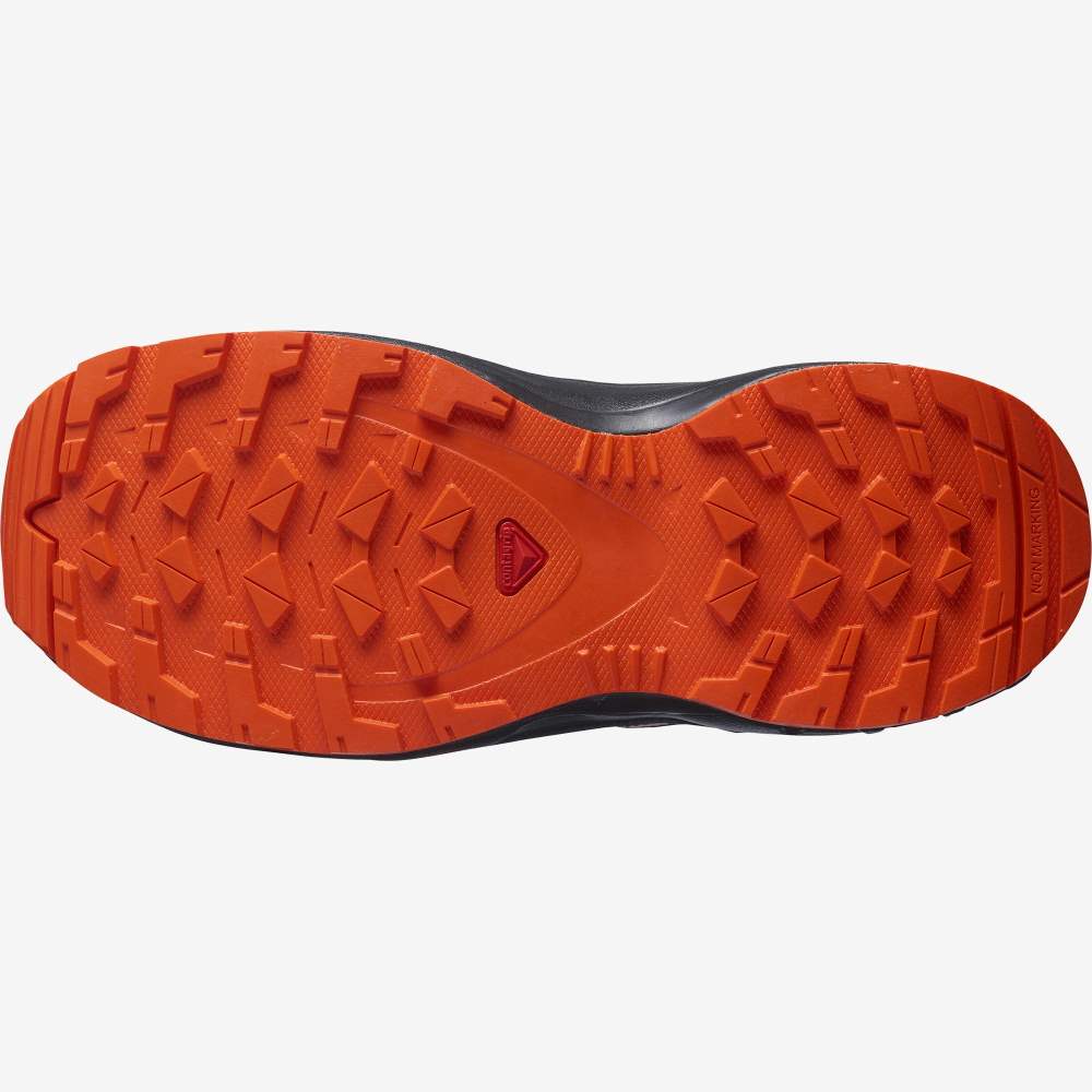 Black Orange Salomon Xa Pro V8 Kids' Hiking Shoes | 174592BQR