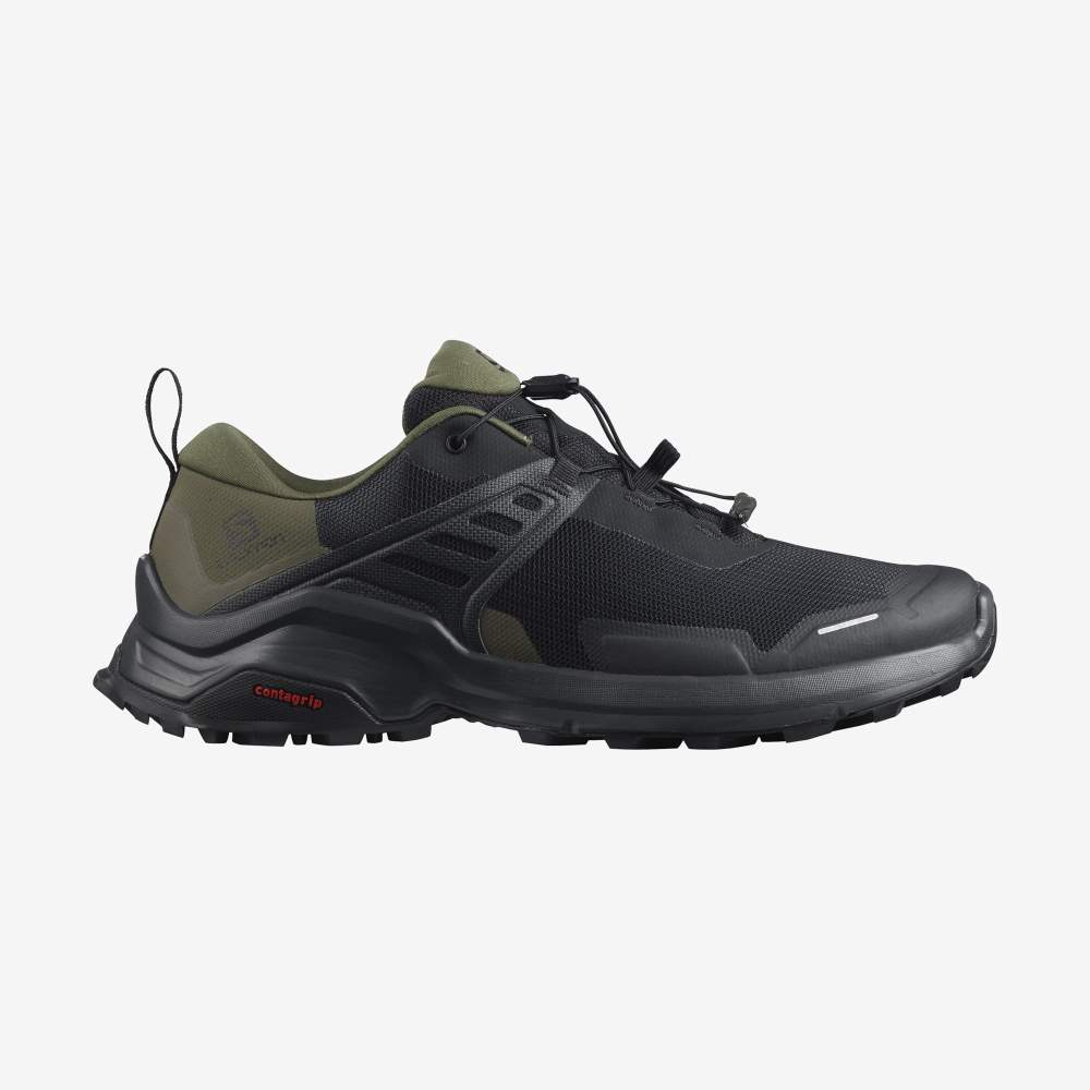 Black Purple Salomon X Raise Men\'s Hiking Shoes | 416582PJV