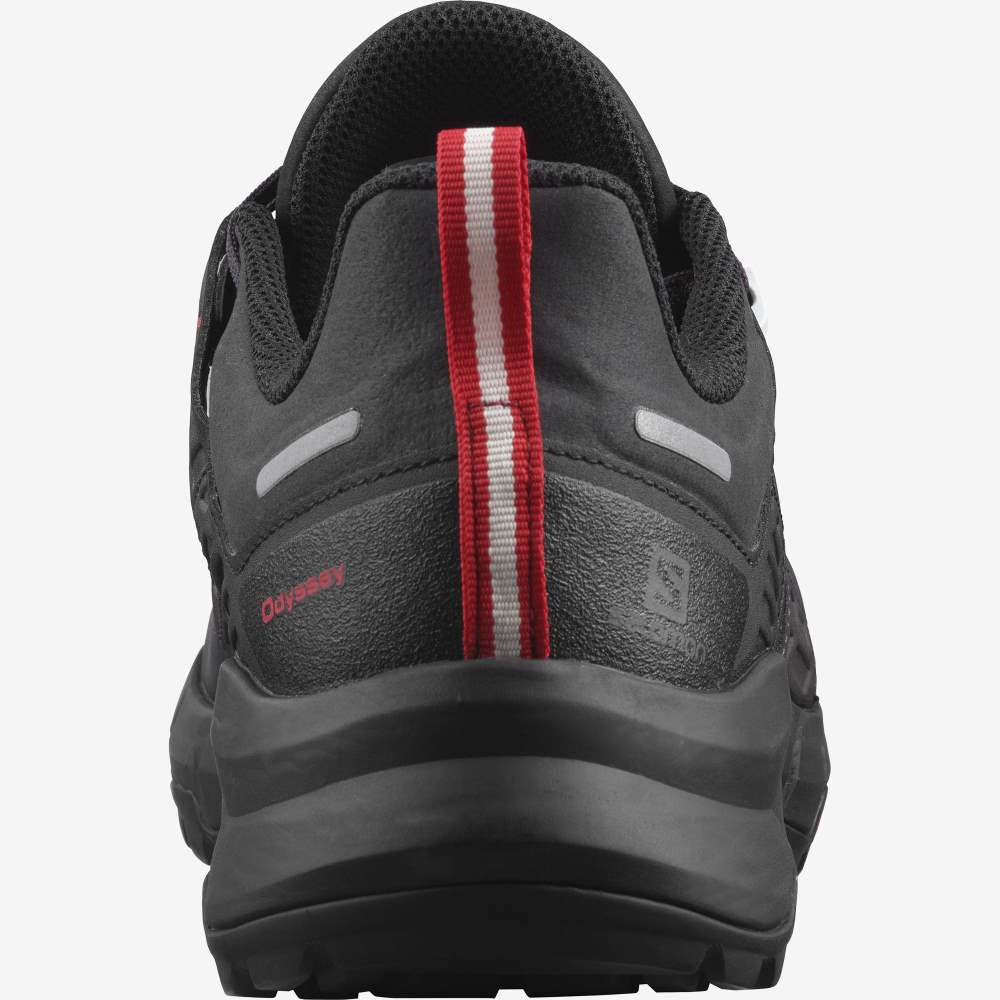 Black Red Salomon Odyssey Gtx Men's Hiking Shoes | 416387JDH