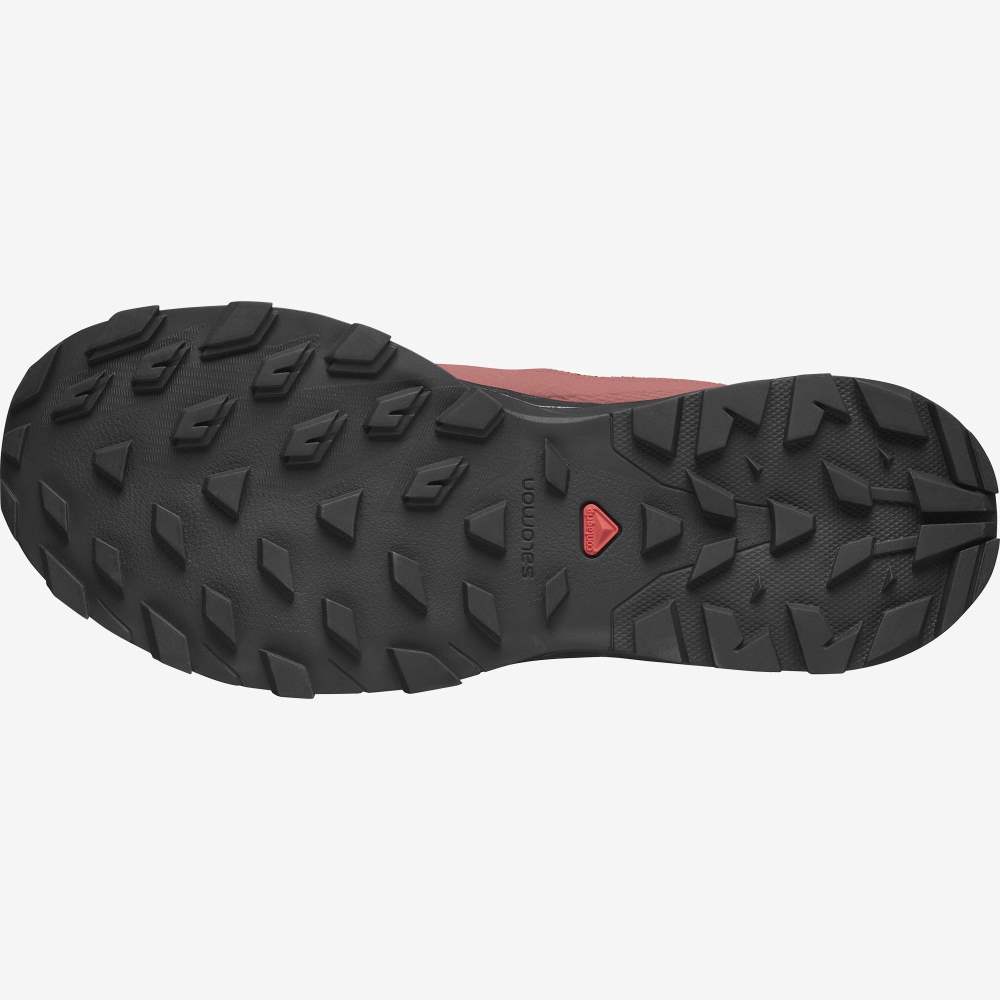 Black Red Salomon Outline Gore-Tex Women's Hiking Shoes | 917045LNZ
