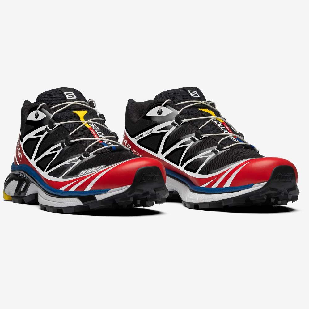 Black Red Salomon Xt-6 Racing Men's Sport Shoes | 984521KZV