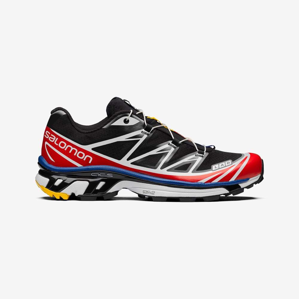 Black Red Salomon Xt-6 Racing Men\'s Sport Shoes | 984521KZV