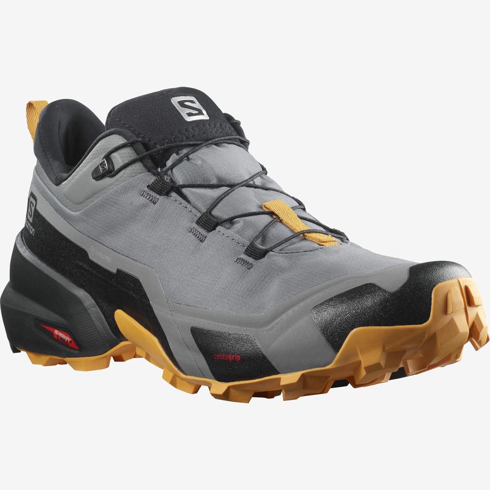 Black Salomon Cross Hike Gore-Tex Men's Hiking Shoes | 203547GYE