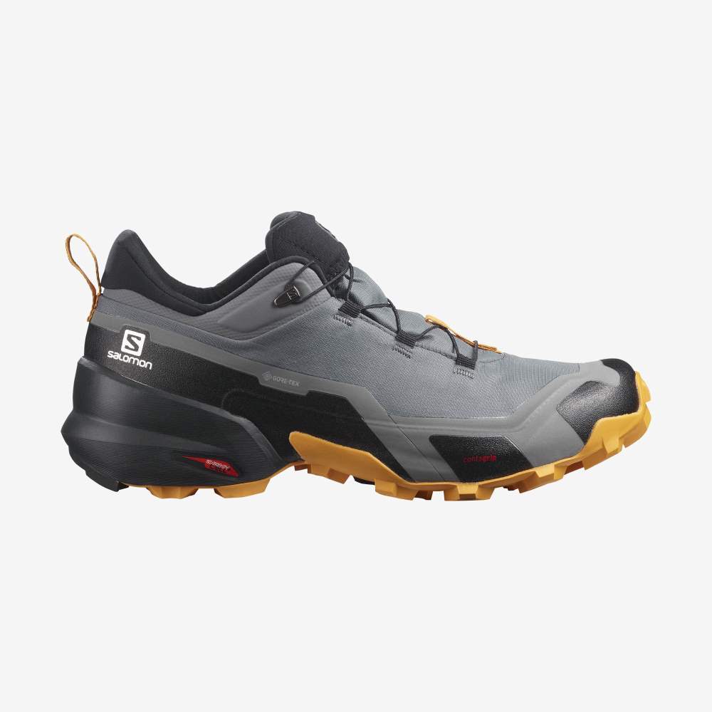 Black Salomon Cross Hike Gore-Tex Men\'s Hiking Shoes | 203547GYE