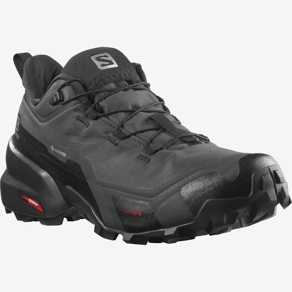 Black Salomon Cross Hike Gore-Tex Women's Hiking Shoes | 804279PQW