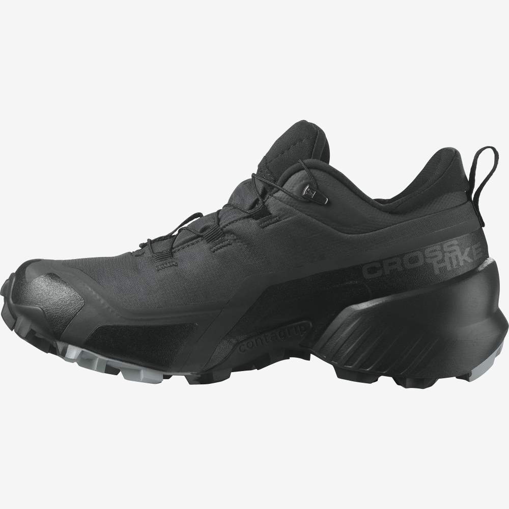 Black Salomon Cross Hike Gore-Tex Women's Hiking Shoes | 804279PQW