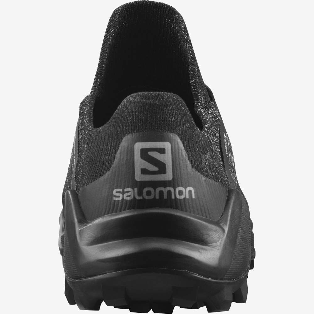Black Salomon Cross /PRO Men's Trail Running Shoes | 056428LXZ