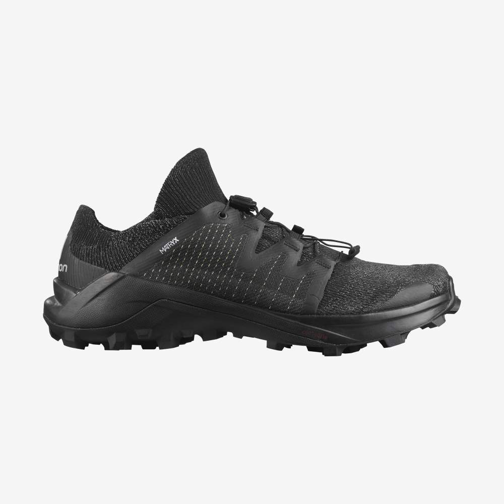 Black Salomon Cross /PRO Men\'s Trail Running Shoes | 056428LXZ