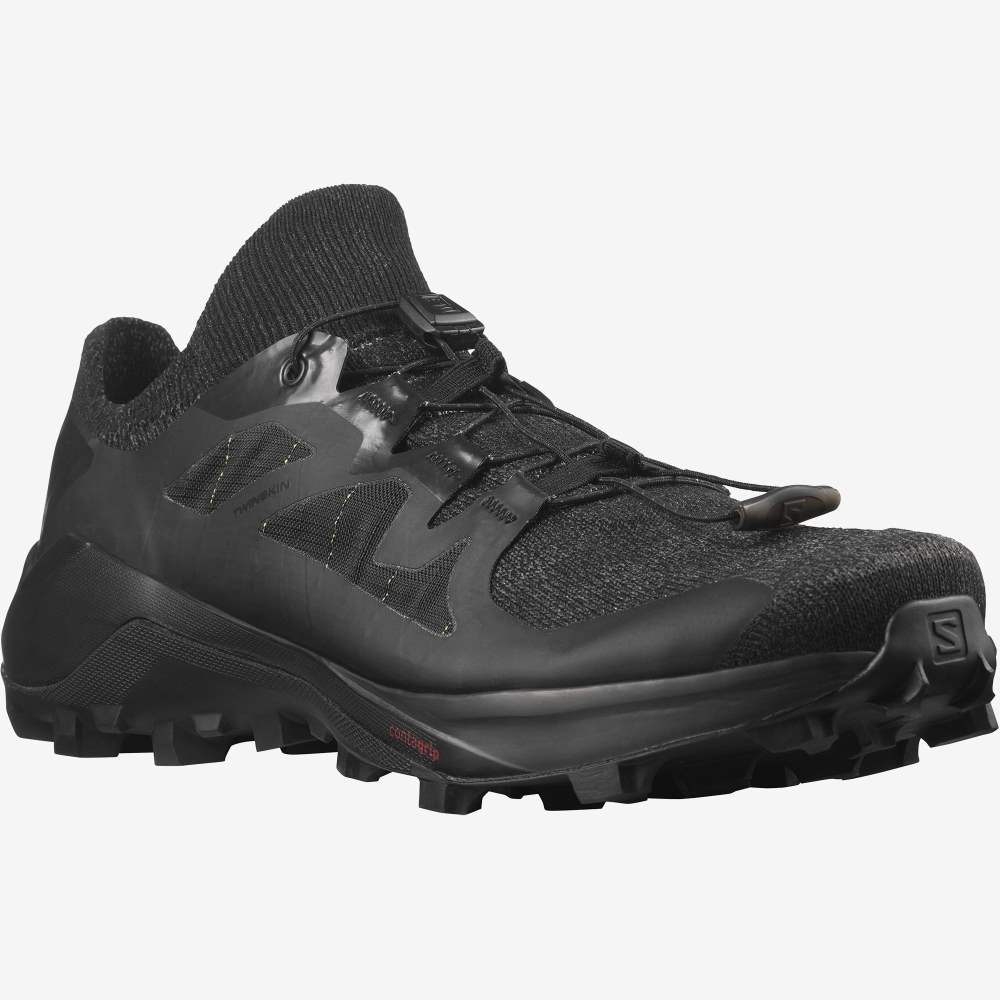 Black Salomon Cross Pro 2 Men's Trail Running Shoes | 571328CTV