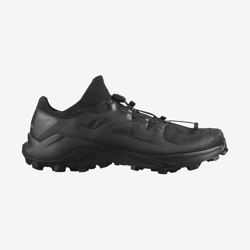 Black Salomon Cross Pro 2 Men\'s Trail Running Shoes | 571328CTV
