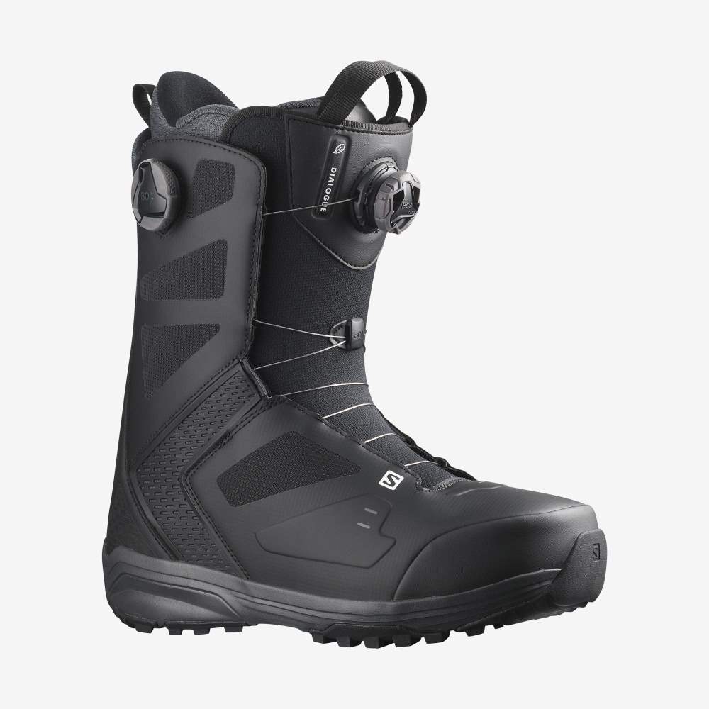 Black Salomon Dialogue Dual Boa Men\'s Snow Boots | 763925MTY