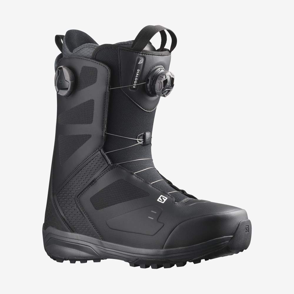 Black Salomon Dialogue Dual Boa Wide Jp Men\'s Snow Boots | 260978JPI