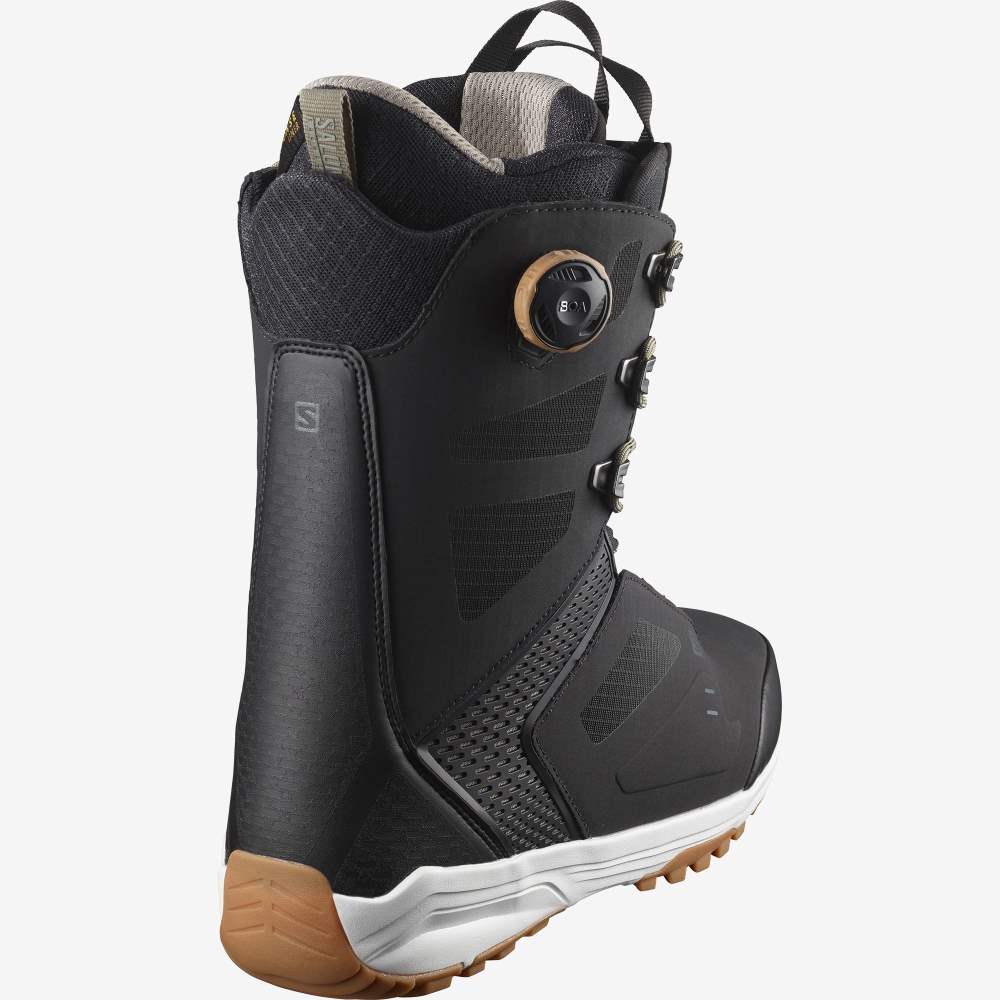 Black Salomon Dialogue Lace Sj Boa Men's Snow Boots | 641072UDO