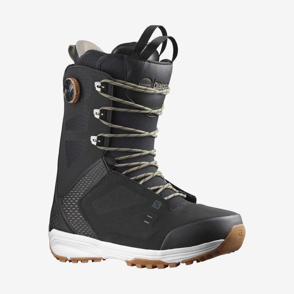 Black Salomon Dialogue Lace Sj Boa Men\'s Snow Boots | 641072UDO