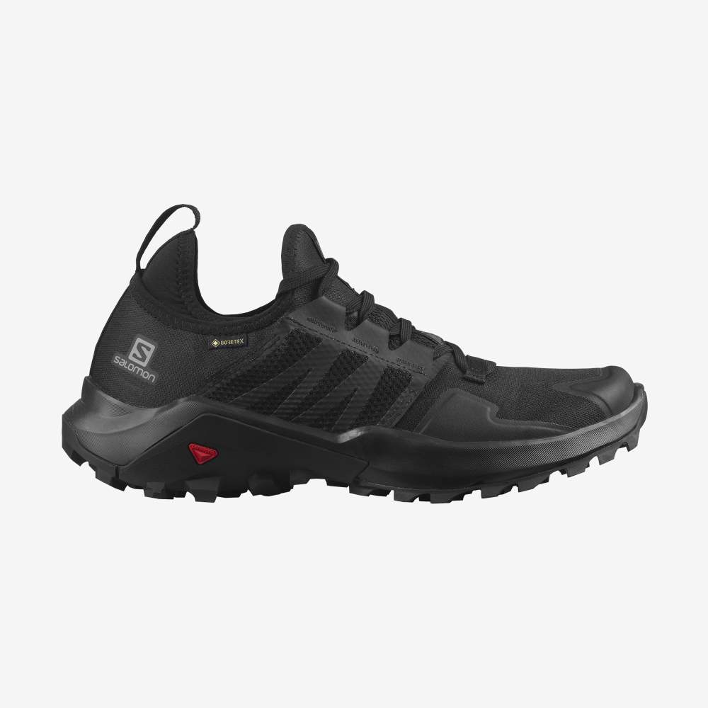Black Salomon Madcross Gore-Tex Men\'s Trail Running Shoes | 023586QVE