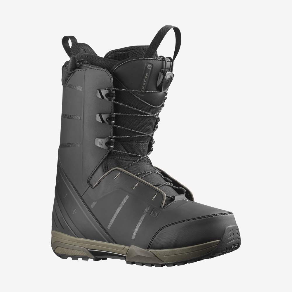 Black Salomon Malamute Men\'s Snow Boots | 248950XCB