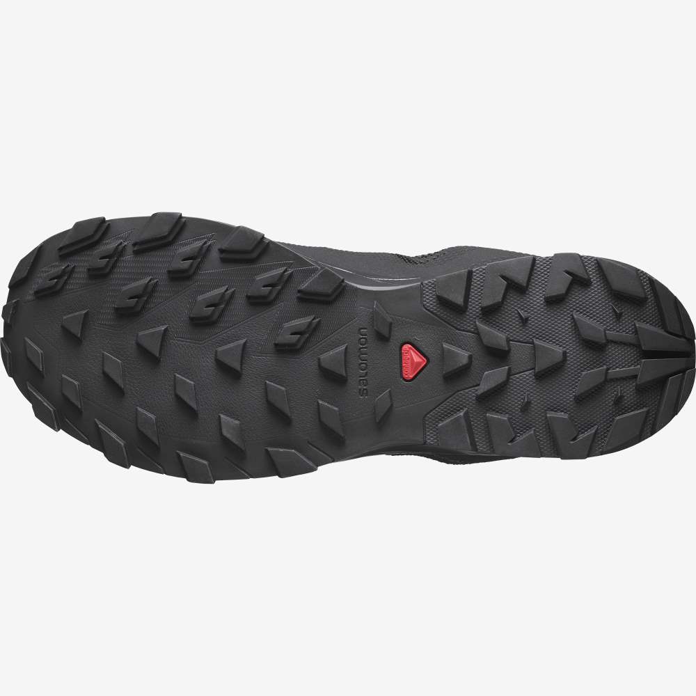 Black Salomon Outline Gore-Tex Men's Hiking Shoes | 852670CNP