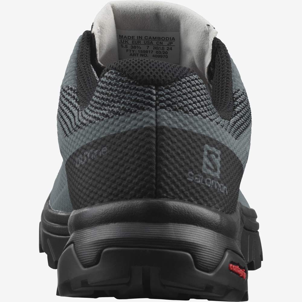 Black Salomon Outline Gore-Tex Women's Hiking Shoes | 350671DEW