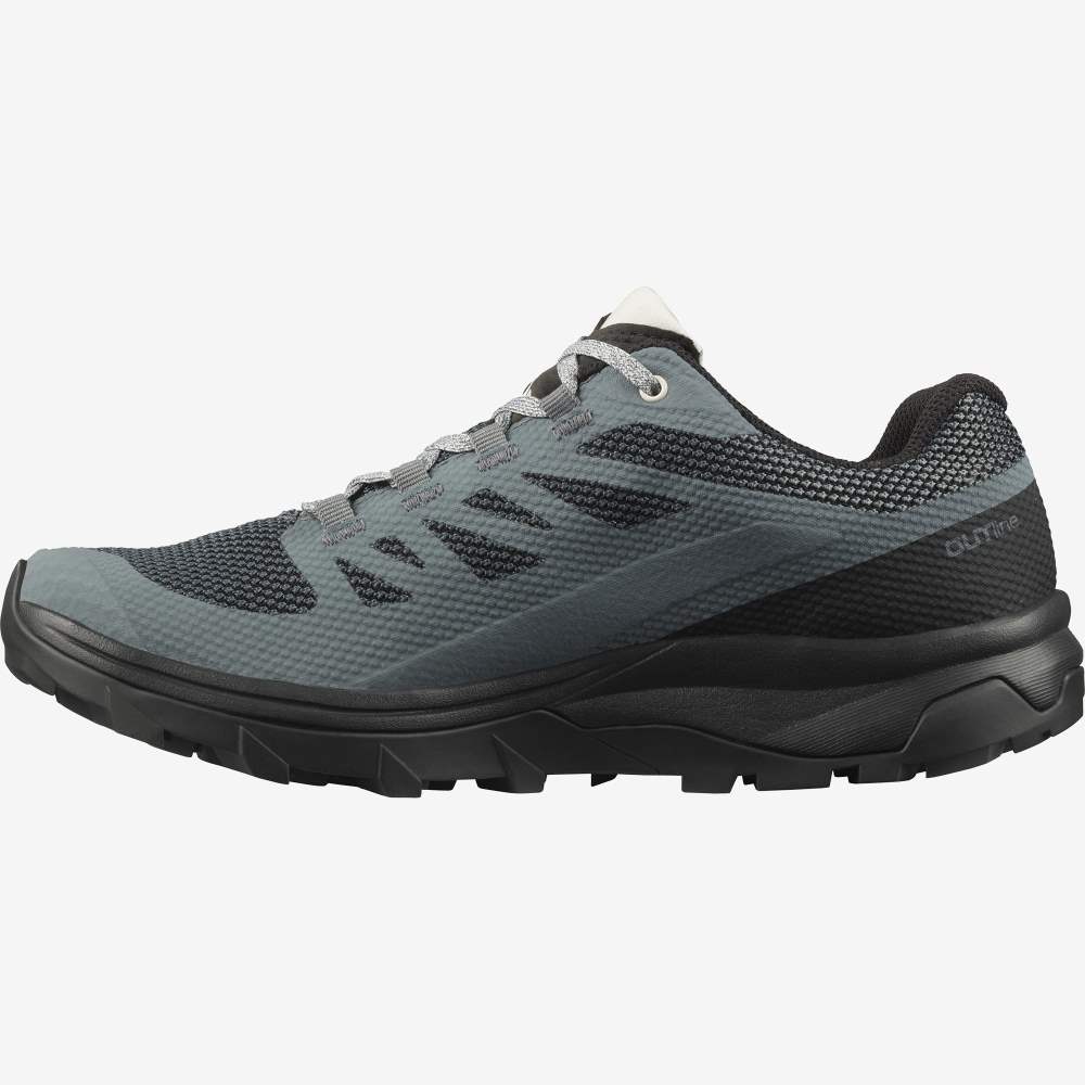 Black Salomon Outline Gore-Tex Women's Hiking Shoes | 350671DEW