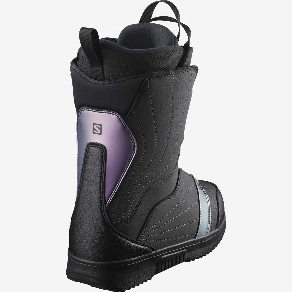 Black Salomon Pearl Boa Women's Snow Boots | 091783LNB