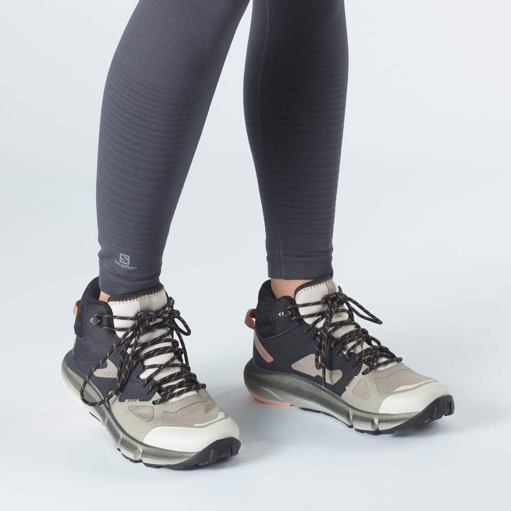 Black Salomon Predict Hike Mid Gore-Tex Women's Hiking Shoes | 460938FTU
