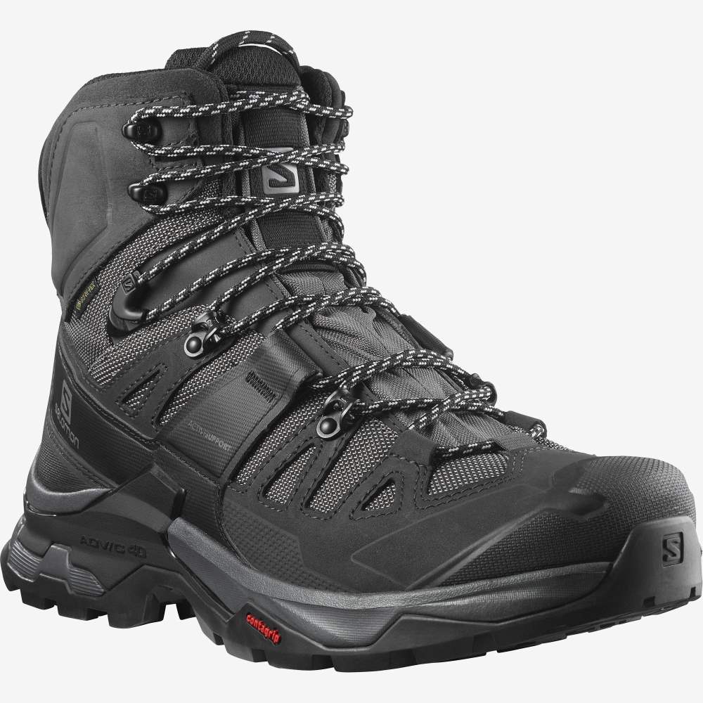 Black Salomon Quest 4 Gore-Tex Men's Hiking Shoes | 201345RSC